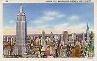 Empire State Building and Midtown New York City, New York
