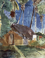 EUGÈNE HENRI PAUL GAUGUIN. Tahiti Landscape Paul Gauguin