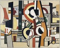 FERNAND LEGER、LA TABLE DANS LE JARDIN La Table dans Le Jardin by Fernand Leger - Oil Painting