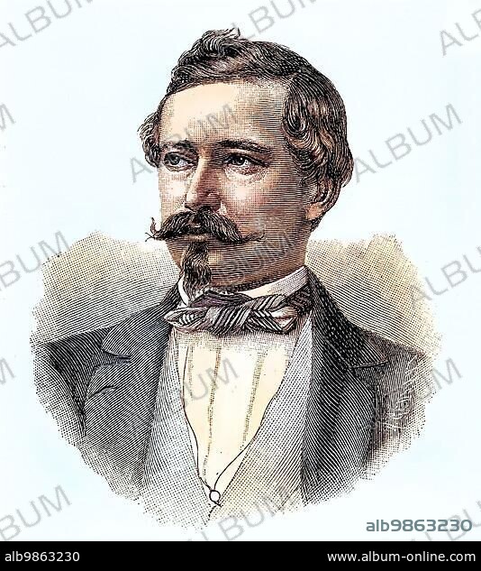 Prince Felix Maria Vincenz Andreas von Lichnowsky, Count of Werdenberg, 5 April 1814, 18 September 1848, was a Prussian politician, digital improved reproduction of an original 19th century print.