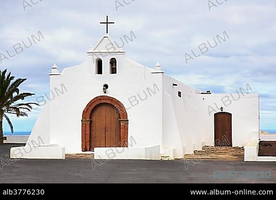 Chapel in Tiagua, Lanzarote, Canary Islands, Spain, Europe.
