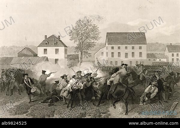 The Battles of Lexington and Concord; also Shot Heard Round the World; were among the most important military engagements of the American Revolutionary War and took place on 19 April 1775; Historical; digitally restored reproduction from an original of the period; The Battles of Lexington and Concord; also Shot Heard Round the World; were among the most important military engagements of the American Revolutionary War and took place on 19 April 1775; Historical; digitally restored reproduction from an original of the period.