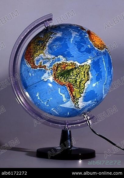 GLOBO TERRAQUEO (VISTA CONTINENTE AMERICANO).
