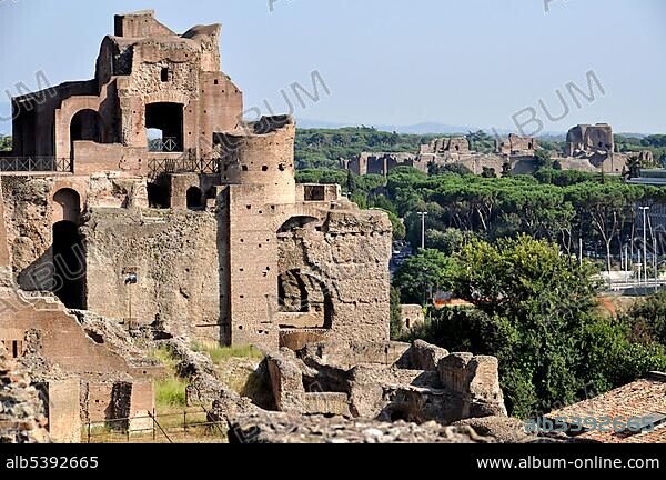 Domus Severiana, Palatine, Baths of Caracalla, Rome, Lazio, Italy, Europe.