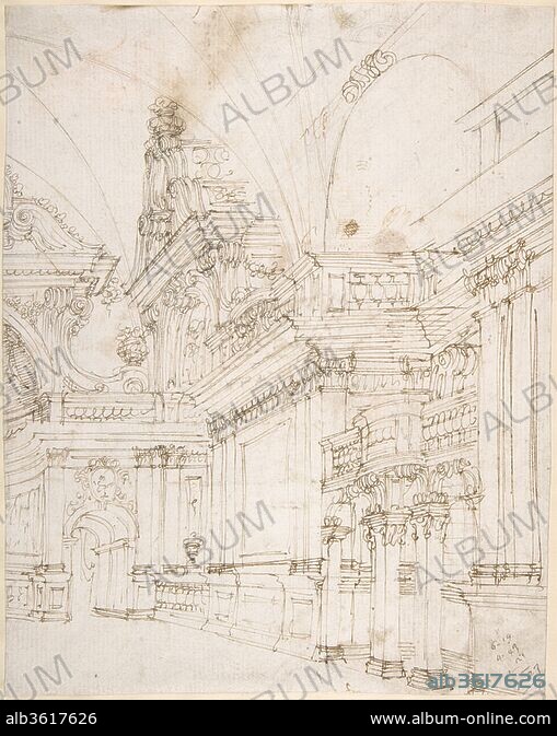 ANTONIO GALLI BIBIENA, FERDINANDO GALLI BIBIENA (? ). Sketch of a