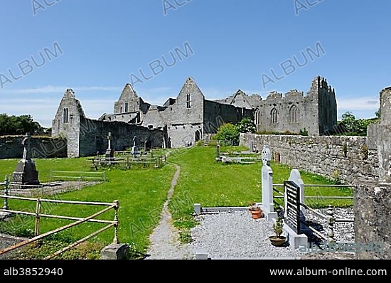 Ruins of the former Franciscan monastery, Askeaton, County Limerick, Ireland, Europe.