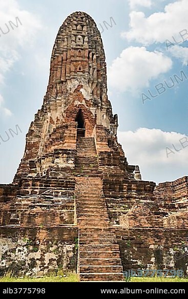 Buddhist temple, Wat Phra Ram, Tha Wa Su Kri, Ayutthaya, Wat Chang Phra Nakhon Si Ayutthaya, Thailand, Asia.