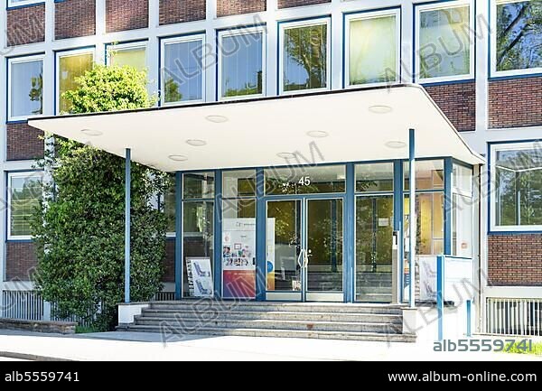 Calor-Emag administration building, post-war modernism, Ratingen, Rhineland, North Rhine-Westphalia, Germany, Europe.