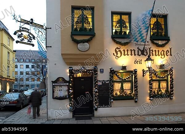 Hundskugel is the eldest Tavern of Munich since 1440 Munich Bavaria Germany.
