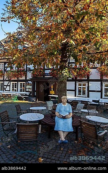 Schuette Hotel and Restaurant, Oberkirchen, a district of the town of Schmallenberg, Hochsauerlandkreis district, Sauerland, North Rhine-Westphalia, Germany, Europe.
