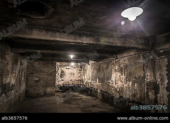 Gas chamber, Auschwitz I extermination camp, Oswiecim, Poland, Europe.