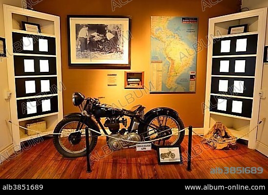 Motorcycle of Ernesto Che Guevara, Museo Casa del Che, Alta Gracia, Province of Córdoba, Argentina, South America.