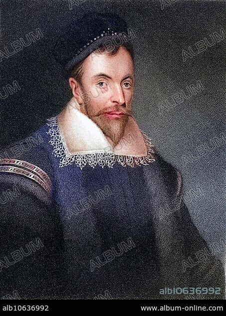 William Maitland, c. 1528-1573, known as Secretary Lethington, Scottish statesman. From the book Lodges British Portraits, published in 1823, Historical, digitally restored reproduction from a 19th century original, Record date not stated.