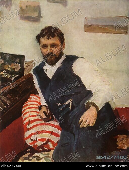 VALENTIN SEROV. 'Portrait of the Painter Constantin