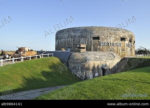 Atlantic Wall Museum with Second World War Two bunker Batterie Todt, Audinghen, Côte d'Opale, France, Europe.