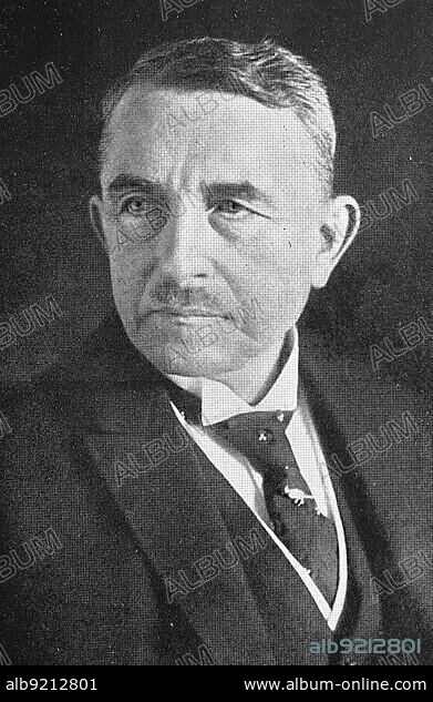 Heinrich Albert Schnee, 4 February 1871 - 23 June 1949, a German jurist, colonial civil servant, politician, writer and association official, Historic, digitally restored reproduction of an early 20th century original, exact original date unknown.