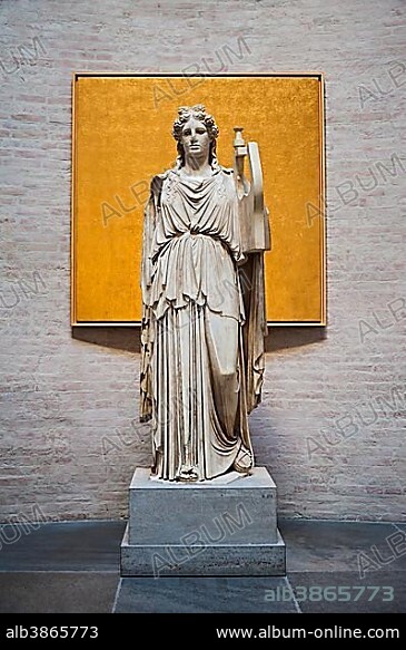Apollo Barberini, God as lyrist with cithara, Glyptothek, Munich, Bavaria, Germany, Europe.
