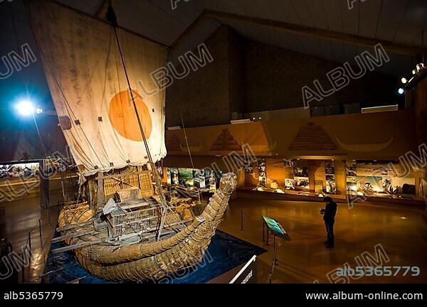 Ra II, the famous raft by Thor Heyerdahl, Kon-Tiki Museum, Oslo, Norway, Europe.