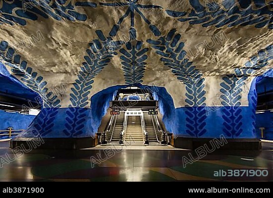 Subway station T-Centralen, Tunnelbana, Stockholm, Sweden, Europe.