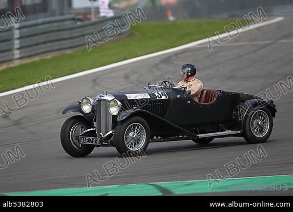 Race of the pre-war cars, Jan Apel in the Lagonda LG 45 from 1936, Oldtimer-Grand-Prix 2010 for vintage cars at the Nurburgring race track, Rhineland-Palatinate, Germany, Europe.