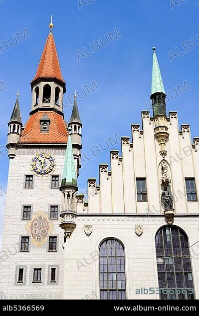 The old city hall in Munich, now Spielzeugmuseum toy museum, Bavaria, Germany, Europe.