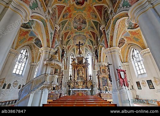 Frauenkirche, Church of Our Lady, Wasserburg am Inn, Chiemgau, Upper Bavaria, Bavaria, Germany, Europe.