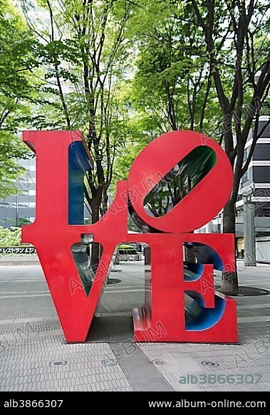 Love Sculpture, Shinjuku, Tokyo, Japan, Asia.