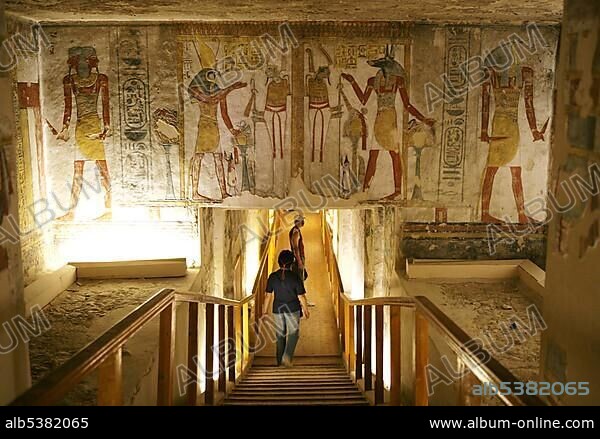 Queen Twosret's tomb, Valley of the Kings, Luxor, Egypt, Africa.