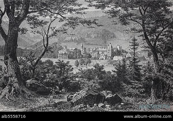 Brehmers Sanatorium, Ende 1870, in Görbersdorf, heute Sokolowsko, Polen, History, digitale Reproduktion einer Originalvorlage aus dem 19. Jahrhundert.