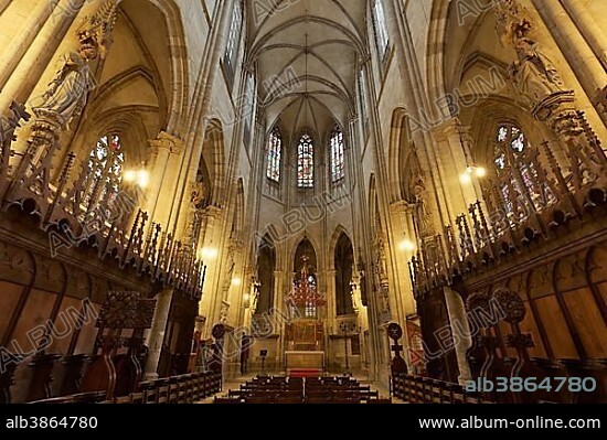 Halberstadt Cathedral or Church of St. Stephen and St. Sixtus, Gothic cathedral, Halberstadt, Saxony-Anhalt, Germany, Europe.
