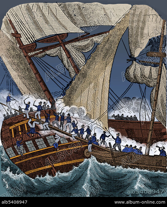 French Pirate Jean Lafitte and His Crew Invade Ship - Album