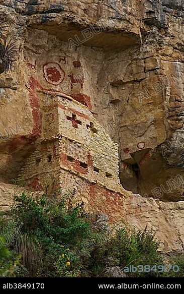 Ruins of the graves of Revash, Yerbabuena, Amazonas region, Peru, South America.