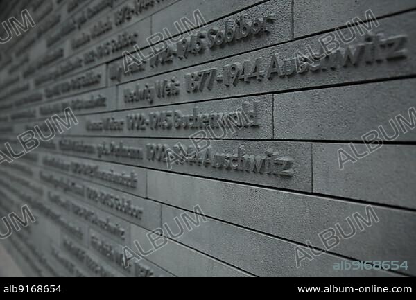Memorial Named Holocaust Memorial at Michelsberg in Wiesbaden, Hesse, Germany, Europe.