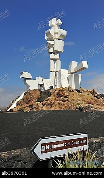 CÉSAR MANRIQUE. Monumento al Campesino by César Manrique, near Mozaga, Lanzarote, Canary Islands, Spain, Europe.