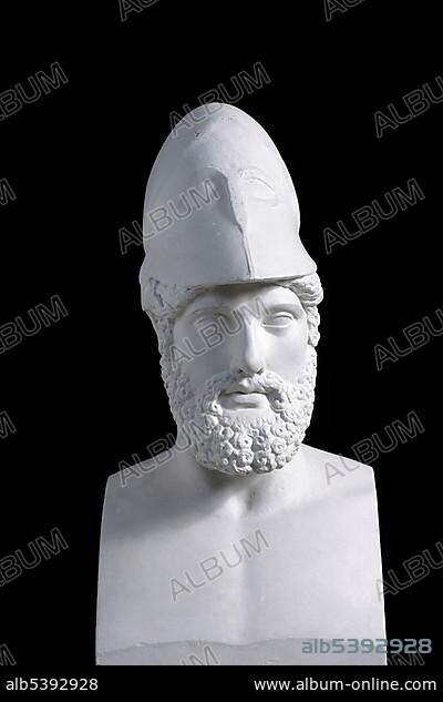 Herm of Pericles bearing the inscription, Pericles, son of Xanthippus, Athenian, Roman copy of the original by Kresilas.