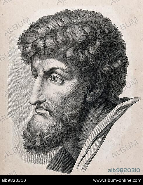 James; son of Alphaeus or the Younger; died 62 in Jerusalem) is the second named of the two apostles with the name James. Engraving by A. Legrand after Leonardo da Vinci; 1809; Historical; digitally restored reproduction from a 19th century original.