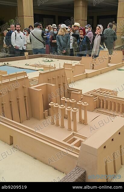 Temple Model, Visitor Centre, Karnak Temple, Karnak, Egypt, Africa.