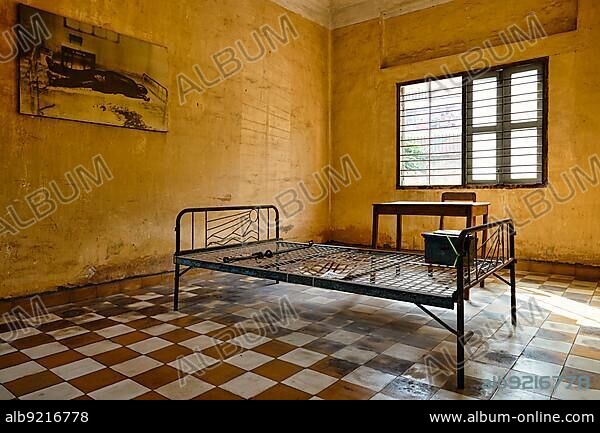 The torture chamber prison of S21 Tuol Sleng from the Khmer Rouge in Phnom Penh Cambodia.