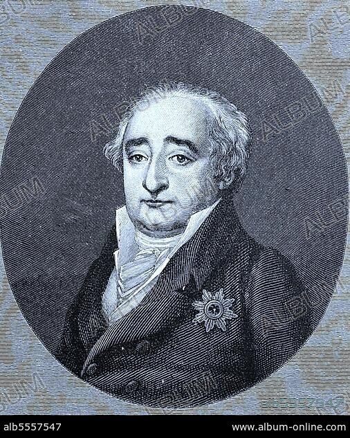 Heinrich Friedrich Karl Reichsfreiherr vom und zum Stein, 25. Oktober 1757, 29. Juni 1831, allgemein bekannt als Baron vom Stein, war ein preußischer Staatsmann, der die preußischen Reformen einleitete, die den Weg zur Einigung Deutschlands ebneten, digitale verbesserte Reproduktion eines Originaldrucks von 1880.