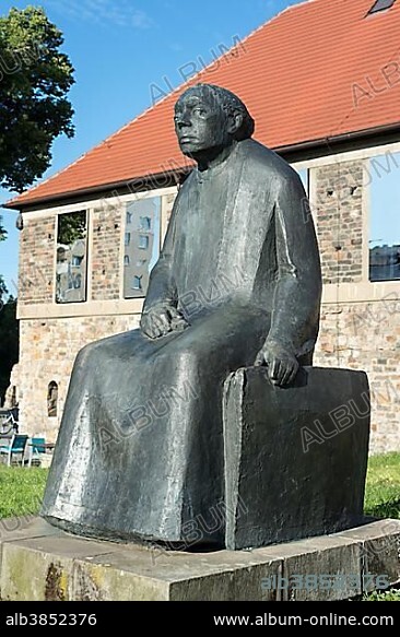 Monument to Käthe Kollwitz, artist Gustav Seitz, 1958, Sculpture Park, Magdeburg, Saxony-Anhalt, Germany, Europe.