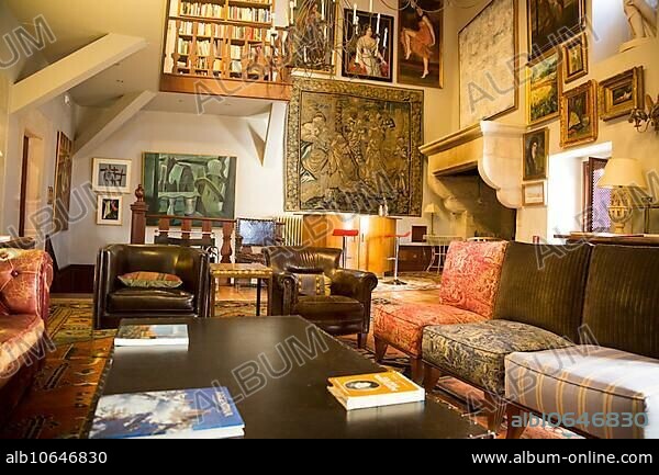 Interior of Palacio Chaves Hotel, historic medieval town of Trujillo, Caceres province, Extremadura, Spain, Europe.