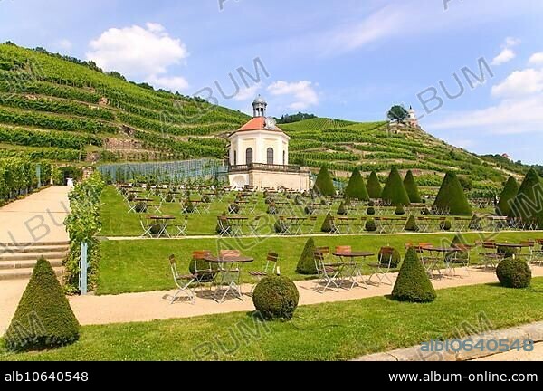 Schloss Wackerbarth or Wackerbarths Ruh' is a baroque castle surrounded by vineyards in the Niederlößnitz district of Radebeul on the road to Meissen, which serves as the seat of the Saxon State Winery. The winery belongs to the large Lößnitz vineyard and is located in the single vineyard Radebeuler Johannisberg.