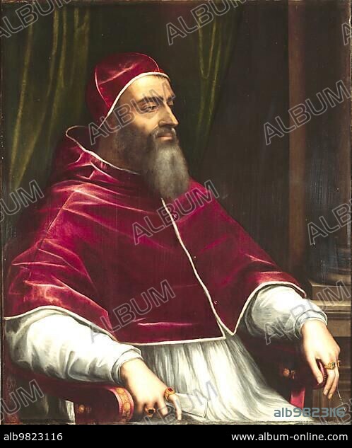 Clement VII; Giulio de' Medici; 26 May 1478 to 25 September 1534; of the Medici family was Pope from 18 November 1523 until his death; Historical; digitally restored reproduction from a 19th century original.
