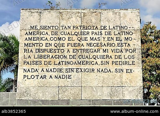Memorial to Ernesto Che Guevara, Santa Clara, Cuba, Greater Antilles, Caribbean, Central America, America, Central America.