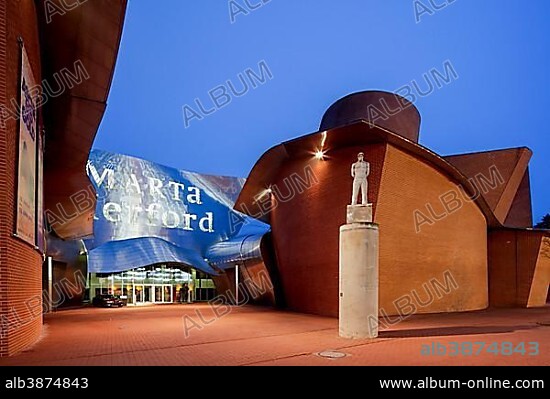 MARTa Herford, contemporary art and design museum of 21st century, by architect Frank O. Gehry, Herford, Westphalia, North Rhine-Westphalia, Germany, Europe.