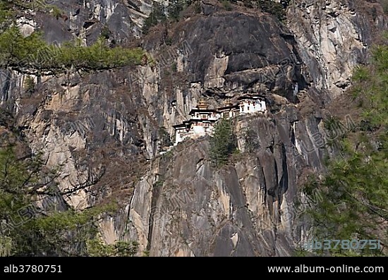 Taktshang Goemba, Tiger's Nest Monastery, Bhutan, Asia.