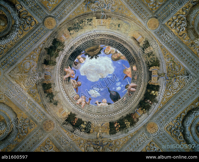 Camera degli Sposi: Ceiling Oculus ca. 1474 Andrea Mantegna