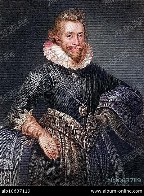 Henry Wriothesley 3rd Earl of Southampton, Baron Wriothesley of Titchfield, 1573-1624, English nobleman, patron of William Shakespeare. From the book Lodges British Portraits, published in 1823, Historical, digitally restored reproduction from a 19th century original, Record date not stated.