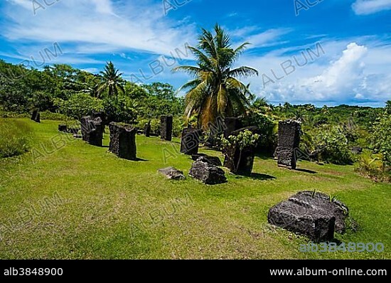 Badrulchau basalt monoliths, Babeldaob island, Palau, Micronesia, Oceania.