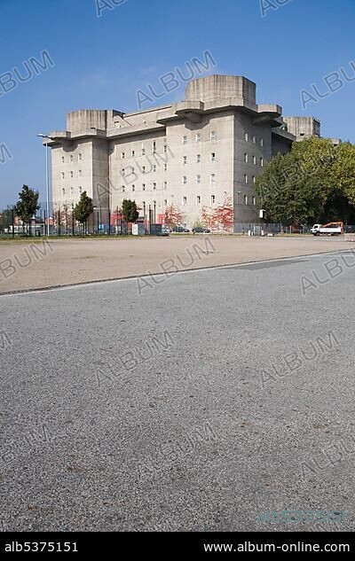 Bunker on Heiligengeistfeld, field of the Holy Spirit, Hamburg, Germany, Europe.